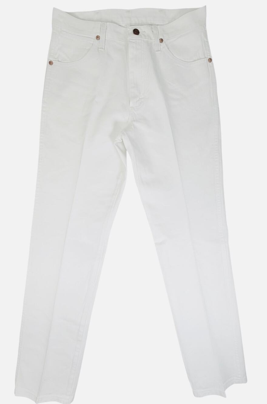 Wrangler White Jeans Men’s 32x34 Straight Leg Classic 5 Pocket Western Denim